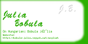 julia bobula business card